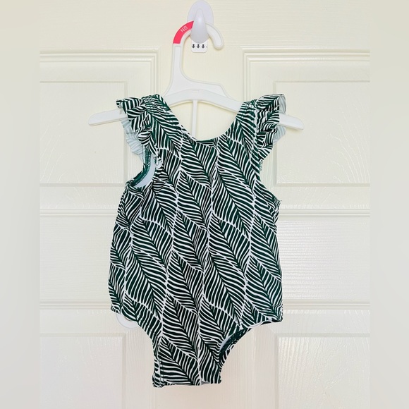 Starting out Baby Girls boho Swimsuit Palms one piece 6-9 months - Picture 1 of 9